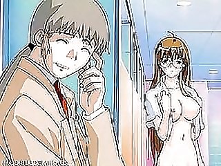 Sensual anime siren fantasizing about sex in shower