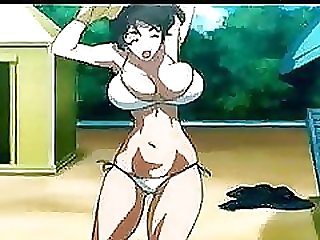 Anime chicks demonstrate their big boobs. Compilation