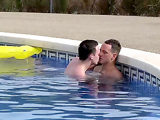 Luke Desmond drills horny twink Charley Cole by the pool